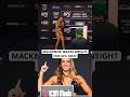 MACKENZIE DERN WEIGHS IN FOR HER TITLE FIGHT 