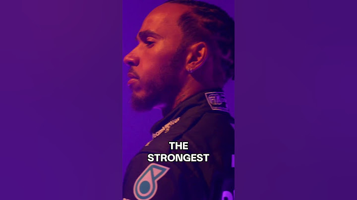 This is Lewis Hamilton. 💛💜