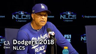 Dodgers NLCS 2018: Dave Roberts on the Brewers’ bullpen and when to bunt