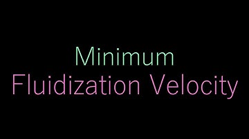 Minimum Fluidization Velocity