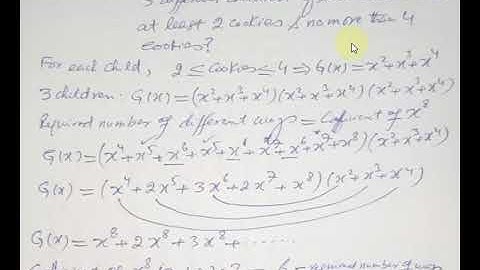 Ordinary Generating Functions, Examples of EX 4.1
