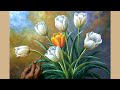 How To Draw TULIP Flower By Dandan SA  Cianjur / Cara Menggambar - Melukis Bunga TULIP, Tutorial 77