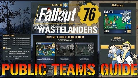 Fallout 76: Wastelanders | NEW PUBLIC TEAMS! Guide Everything You Need To Know (Inside The Vault)