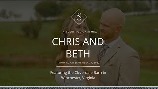 Emotional Wedding at Cloverdale Barn in Winchester Virginia - Chris Beth