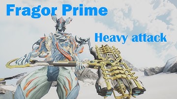 Warframe melee rework Fragor heavy attack build(no riven)