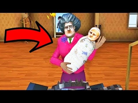 видео: Питомец Бабки Учительница Мисс Ти! - Scary Teacher 3D