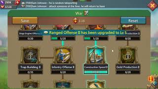 LORDS MOBILE TALENT POINTS SETUP