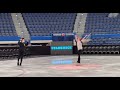 Warm-up session of Nathan Chen and Mariah Bell at Stars On Ice