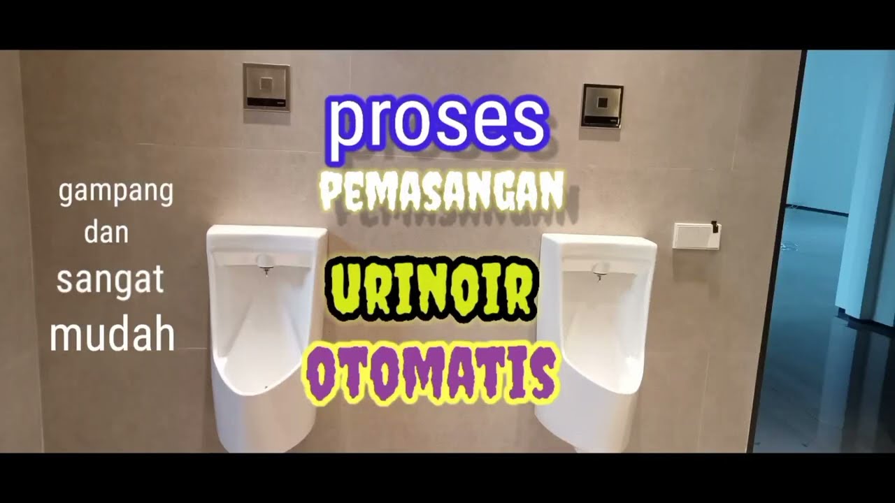 Cara pasang mesin urinoir toto otomatis sensor
