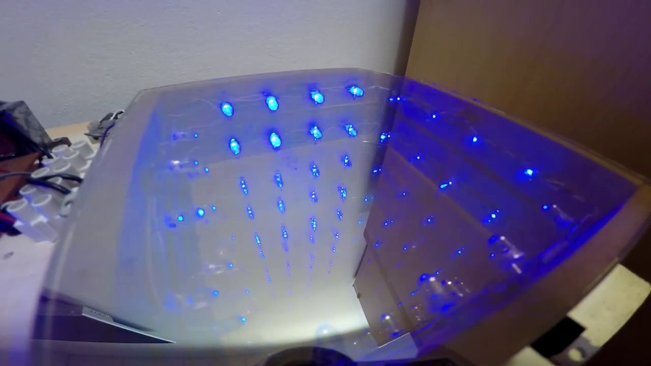 Infinity led tunnel + VU meter music light show