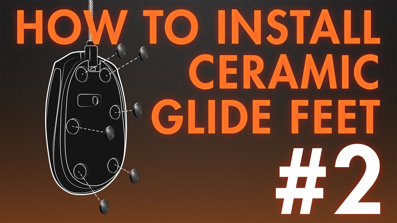 How To Install Ceramic Glide Feet #2 - Mo42 by LEXIP - YouTube