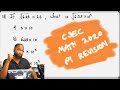 CSEC MATHS - P1 (1st 10 questions) 2020 Revision #1 | Significant Figures | Numeration | Etc