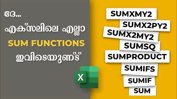 All Sum formula in Excel like SUM, SUMIF, SUMIFS, SUMPRODUCT, SUMSQ, SUMX2MY2, SUMX2PY2 & SUMXMY2