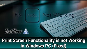 Print Screen Functionality is Not Working in Windows PC (FIXED)