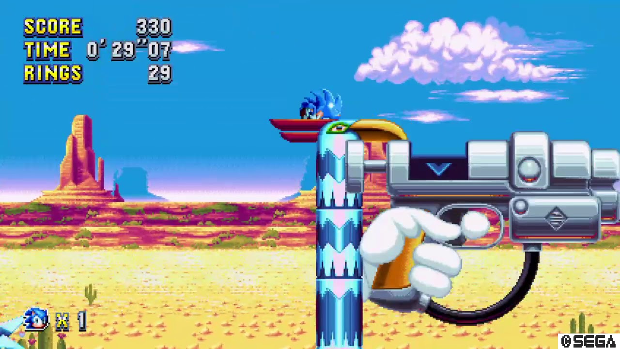 Sonic Mania Mirage Saloon Act 2 01'00"36