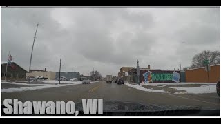 Driving around Shawano WI and then to Green Bay WI #winterdrive #winterdriving #snow #shawano #wi