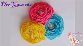 Flor Quemada de 4 Petalos
