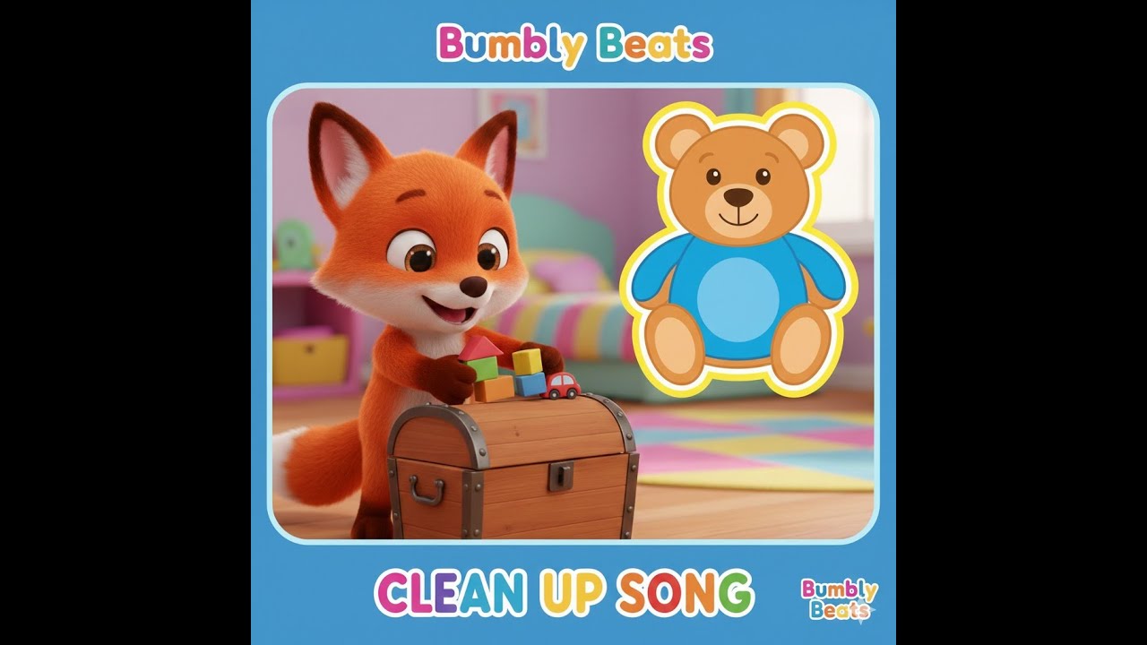The Clean Up Song 🧸✨ | Fun Tidying Up Song for Kids | Bumbly Beats