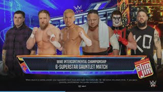 WWE 2K24 Stardust VS Joe, Bryan, Dominik, Owens, Akira Req. 6-Man Gauntlet Match WWE IC Tittle