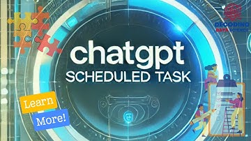 Automate Your Workflow with ChatGPT Scheduled Tasks!