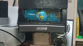 BBC1 Ident 1969-1972 V2 Made of Cardboard Unused the light Inside the House
