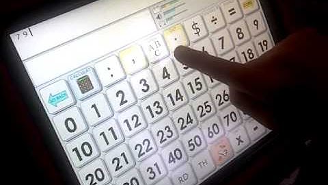 Gracie using her Vantage Lite "talker"