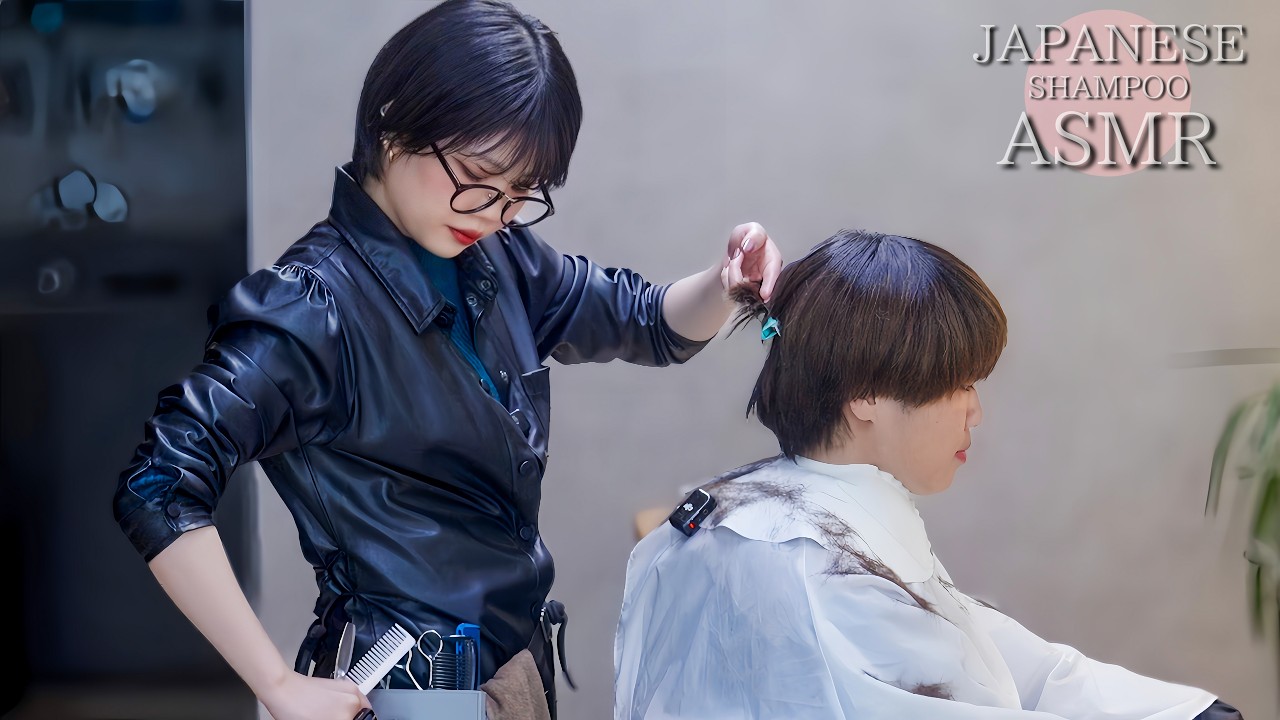 Почувствуйте атмосферу салона красоты ASMR. Расслабьтесь под звук парикмахерских ножниц