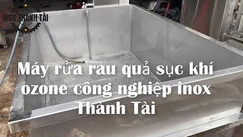 Máy rửa rau công nghiệp sục khí ozone - Làm sạch và khử độc rau đảm bảo an toàn vệ sinh thực phẩm
