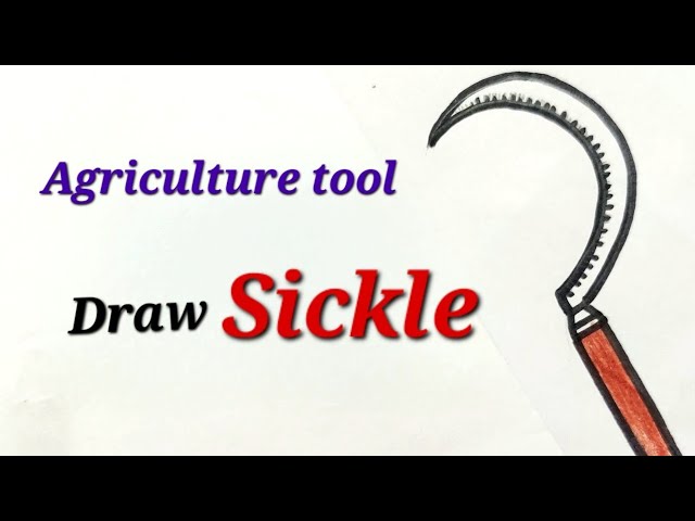 Farm tools drawing easily/ How to draw agricultural tools drawing - YouTube