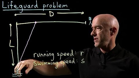 Lifeguard Problem: Optimizing Rescue Time | Lecture 54 | Calculus for Engineers