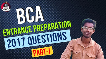 BCA Entrance Exam-2017 Questions | Part-I | Mathematics | Shortcut trick  |
