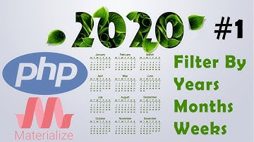 HOW TO MAKE A CALENDAR SCRIPT WITH PHP WITH FILTERS BY WEEK MONTH YEAR MATERIALIZE 1 STARTING MONDAY