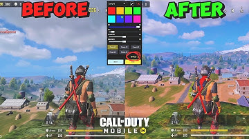 How to Adjust ADVANCED Colors Settings in COD Mobile (4K HDR Effect) 💯
