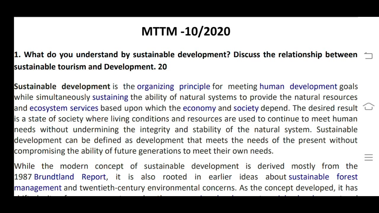 MTTM 10 Ignou Solved Assignment