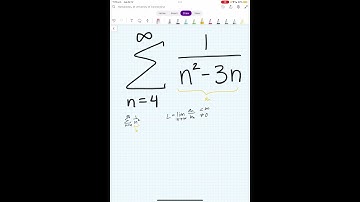Determine if the sum from n=4 to infinity of 1/(n^2-3n) converges or diverges #maths #calculus #sum