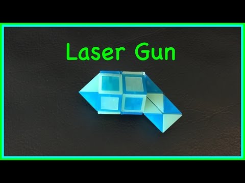 Rubik&rsquo;s Twist or Smiggle Snake Puzzle Tutorial: How to make a Laser Gun or Phaser Gun, step by step