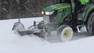 Hilltip Snowstriker™  compact tractor snow plow