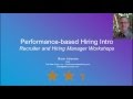 Sneak Peek   Performance based Hiring Training
