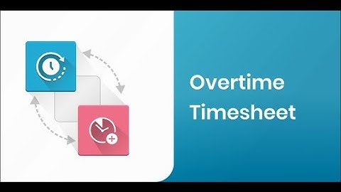 Odoo Apps - Overtime Timesheet | Odoo 15