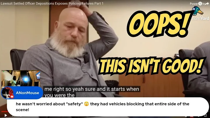 Lawsuit Settled Officer Depositions Exposes Policing Failures