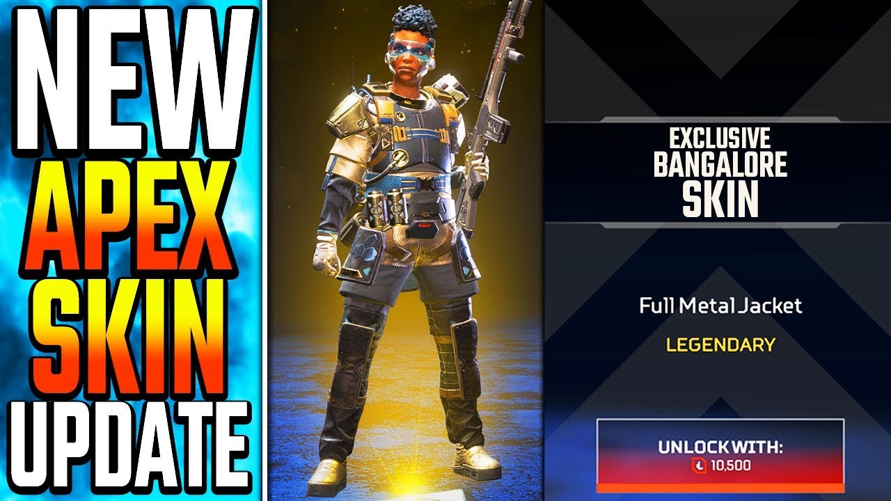 New Apex Skin Update New Exclusive Bangalore Skin Full Metal Jacket New Apex Legends Shop March 8 Youtube
