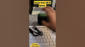 Amazon Basics 8W Bluetooth speaker Review.