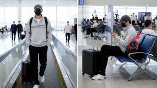 картинка: Секрет раскрыт! Чонгук из BTS замечен в аэропорту — его пункт назначения — Канада?!