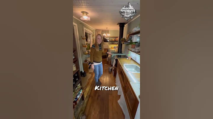Her self-built tiny house on wheels