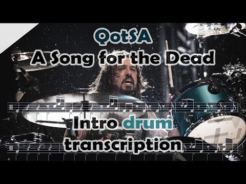 Qotsa - A Song For The Dead - Intro Drum Sheet Music