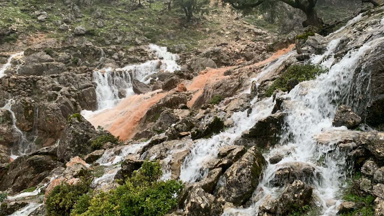 انفجار المنابع  (العناصر ) بالمياه بمدشر تمالوت اقليم تطوان شمال المغرب 🇲🇦 