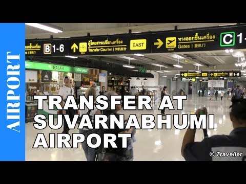 Connection Flight at Suvarnabhumi Airport - Bangkok Airport Flight Transfer - Airport Travel Video