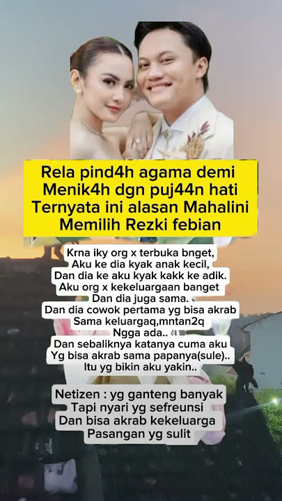 Mahalini rela pindah agama demi menikah dengan Rizky Febian #rizkyfebian #mahalini #shots #artis