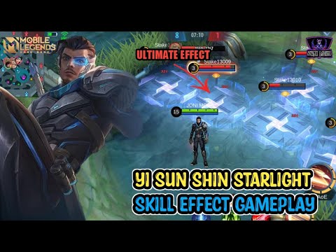 YI SUN SHIN SKIN STARLIGHT - SKILL EFFECT GAMEPLAY MOBILE LEGENDS