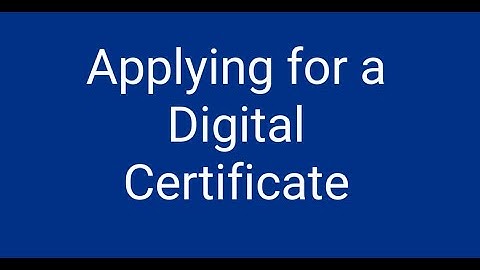 Applying for a Digital Certificate at IdenTrust